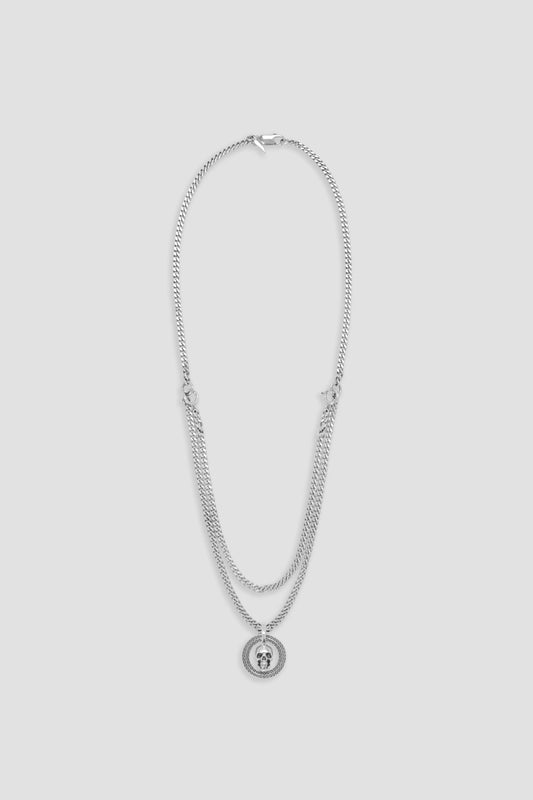 MODULAR SKULL PENDANT + CHAIN (WOMAN)