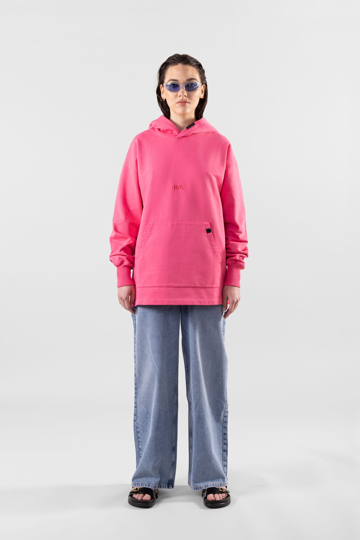 '88 RAVERS HOODIE - WASHED ACID PINK (WOMAN)