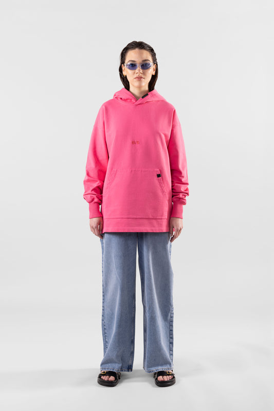 '88 RAVERS HOODIE - WASHED ACID PINK (WOMAN)