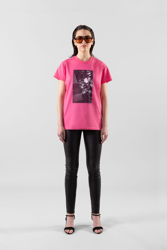 '88 RAVERS TEE - WASHED ACID PINK (WOMAN)