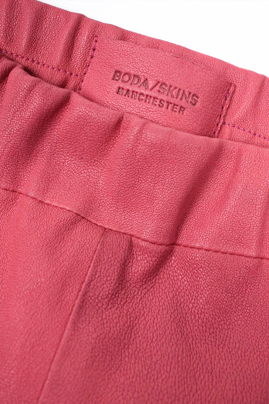 '88 KAY MICHAELS LEATHER LEGGINGS - ACID PINK