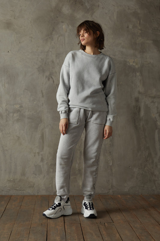 530 Washed Stone Grey Trackpant (Woman)