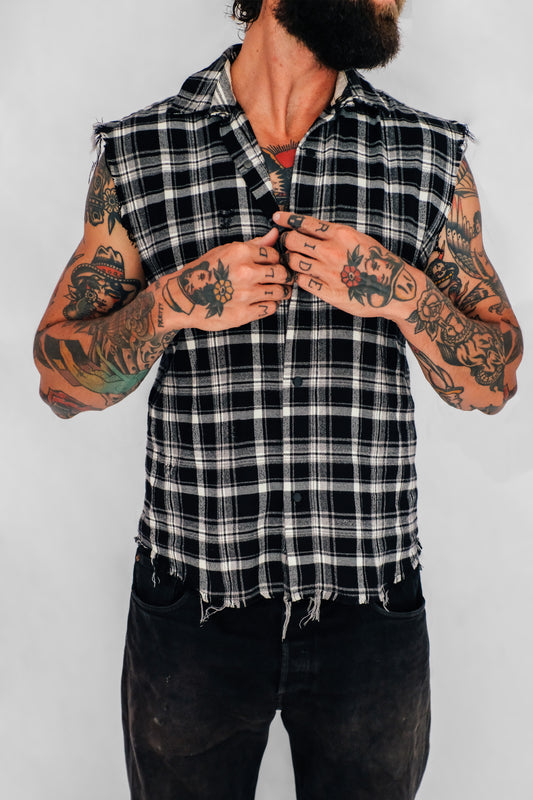 NATURAL BORN SINNER SLEEVELESS SHIRT TALL (MAN)